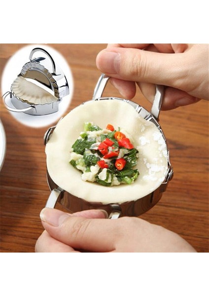Tarzı Paslanmaz Çelik Mantı Kalıpları Jiaozi Yapıcı Cihaz Mantı Aracı Ravioli Kalıbı Mantılar Yapma Heykel Mutfak Aksesuarları (Yurt Dışından) fiyatları