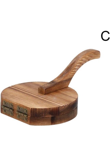 C Stili Ahşap Hamur Kalıp Hamur Sıkma Aracı Mantı Cilt Sıkma Aracı Mantı Kapak Yapma Kalıbı Mutfak Aleti Fırıncılık Pastacılık Aracı (Yurt Dışından)
