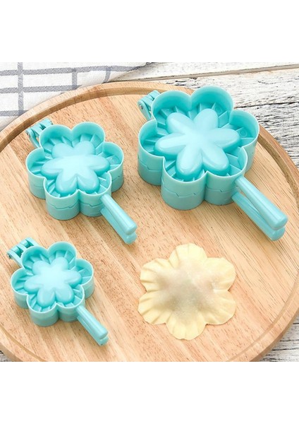Çiçek L Tarzı 1 Adet Mutfak 3 Model Mantı Kalıpları Plastik Hamur Baskısı Mantı Pide Ravioli Kalıbı Pişirme Hamur Çin Yemeği Jiaozi Yapıcı (Yurt Dışından)
