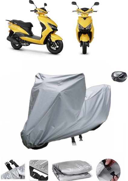 Rks Bolero 50 Su Geçirmez Motosiklet Brandası Arka Çanta Uyumlu