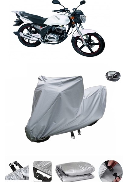 Bisan Atlas 125 Su Geçirmez Motosiklet Brandası Arka Çanta Uyumlu