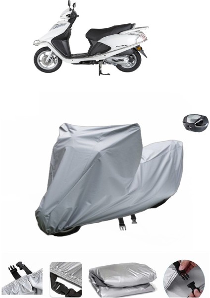 Mondial Fury 110I Su Geçirmez Motosiklet Brandası Arka Çanta Uyumlu
