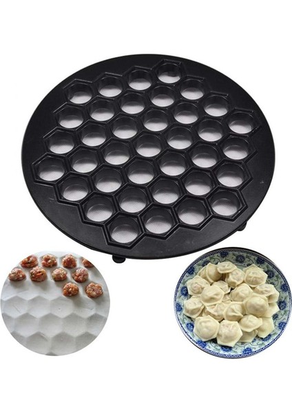 Gümüş Tarzı 37 Delik Mantı Kalıbı Aracı Mantı Yapıcı Ravioli Alüminyum Kalıp Pelmeni Kendin Yap Mutfak Aracı Hamur Kesici (Yurt Dışından) indirimleri
