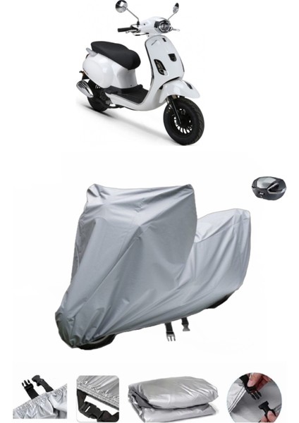 Rks Azure 50 Pro Su Geçirmez Motosiklet Brandası Arka Çanta Uyumlu