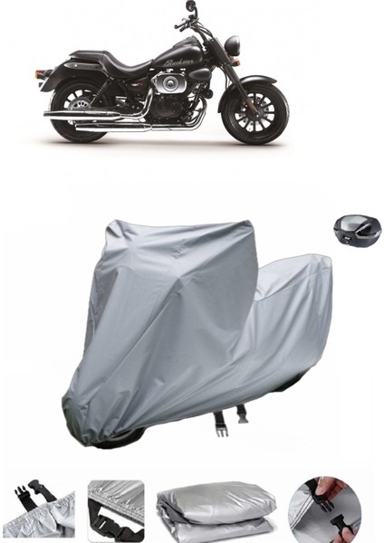 Rks Blackster 250I Su Geçirmez Motosiklet Brandası Arka Çanta Uyumlu