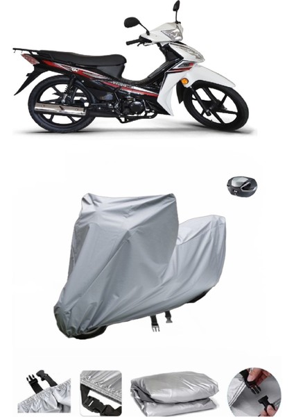 Rks Next 50 Su Geçirmez Motosiklet Brandası Arka Çanta Uyumlu