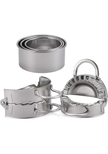 1pc 9.5cm Style 5 Parça Paslanmaz Çelik Mantı Aracı Kesici Kalıp Mantı Presi ve Kesici Mantı Kalıbı Hamur Kesici Mutfak Yapım Araçları (Yurt Dışından) fırsatları