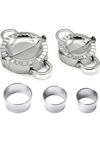 1pc 9.5cm Style 5 Parça Paslanmaz Çelik Mantı Aracı Kesici Kalıp Mantı Presi ve Kesici Mantı Kalıbı Hamur Kesici Mutfak Yapım Araçları (Yurt Dışından) indirimleri