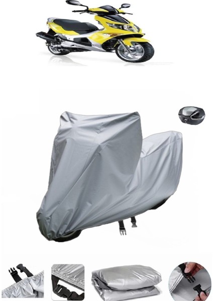 Kanuni Bobcat 150 Su Geçirmez Motosiklet Brandası Arka Çanta Uyumlu