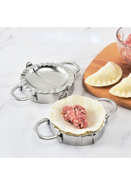 B-Orta Stil Taşınabilir Mantı Yapma Makinesi Paslanmaz Çelik Mantı Kalıbı ve Hamur Kesici Empanada Presi Pie Ravioli Presi ve Mantı Soyacağı (Yurt Dışından) indirimleri