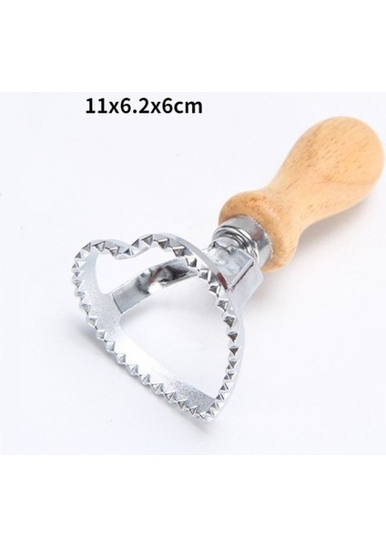 Kalp 11X6.2X6CM Stili Mutfak Aksesuarları Makarna El Kesme Makinesi Kabartmalı Mantı Kabartma Makinesi ile Mutfak Gereci Mutfak Eşyaları Ev Aletleri (Yurt Dışından)