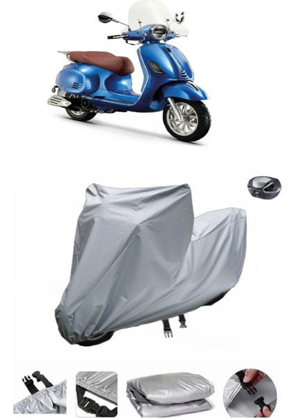 Rks Pride 125 Su Geçirmez Motosiklet Brandası Arka Çanta Uyumlu