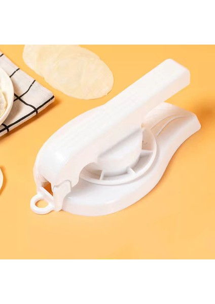 Beyaz Stil El Yapımı Mantı Hamuru Basma Aparatı - Yeniden Kullanılabilir Güvenli Pp Malzemeden Yapılmış Hamur Basma Aletleri Ev Mutfak El Yapımı Mantı Araçları (Yurt Dışından)