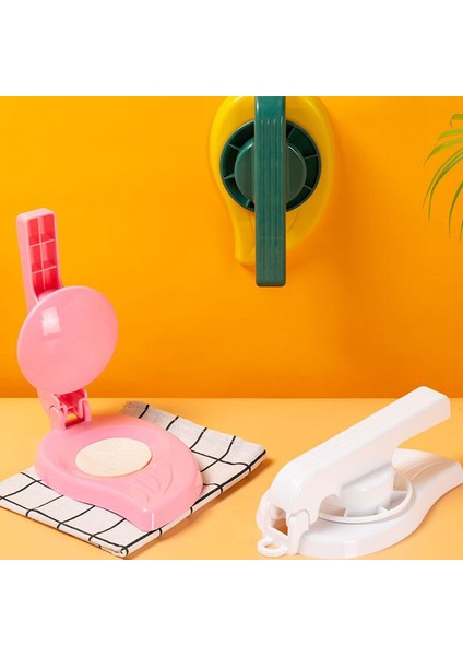 Beyaz Stil El Yapımı Mantı Hamuru Basma Aparatı - Yeniden Kullanılabilir Güvenli Pp Malzemeden Yapılmış Hamur Basma Aletleri Ev Mutfak El Yapımı Mantı Araçları (Yurt Dışından) fırsatları