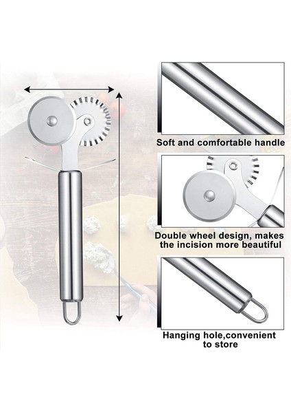 Rus Pelmeni Metal Kalıp ve Hamur Ravioli Teker Pasta Çift Kesici ile Mutfak Pişirme Araçları (Yurt Dışından) modelleri