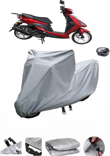 Stmax Nett 50 Su Geçirmez Motosiklet Brandası Arka Çanta Uyumlu