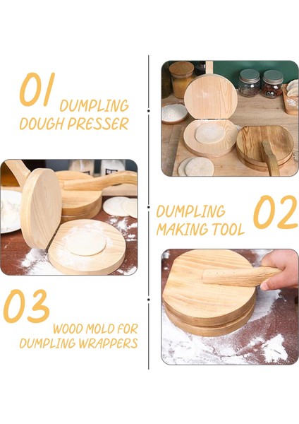 Günlük Rengi Yuvarlak Stil 1 Adet Ahşap Mantı Hamuru Bastırıcı Mantı Kalıbı Bastırıcı Daire Taban Fırın Tepsisi Aracı Mutfak Aksesuarları Pasta Araçları (Yurt Dışından) fırsatları