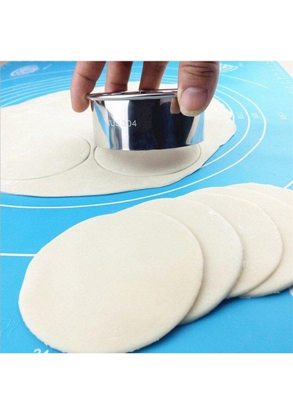 8.5cm Tarzı 3 Boyut Yuvarlak Paslanmaz Çelik Mantı Hamur Şekillendirme Kalıpları Seti Kesici Yapıcı Araçlar Yuvarlak Kurabiye Hamur Kesme Aracı (Yurt Dışından) indirimleri