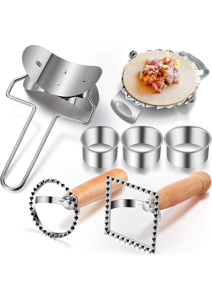 Doldurma Kaşığı Stili Dumpling Kalıpları Paslanmaz Çelik Kalıp Araçları Hamur Pres Empanada Pie Ravioli Mantı Kalıpları Fırınlama Mutfak Aksesuarları (Yurt Dışından) fiyatları