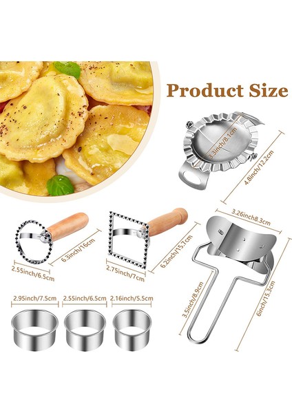Doldurma Kaşığı Stili Dumpling Kalıpları Paslanmaz Çelik Kalıp Araçları Hamur Pres Empanada Pie Ravioli Mantı Kalıpları Fırınlama Mutfak Aksesuarları (Yurt Dışından) modelleri