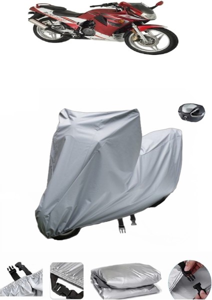 Kanuni Racer 200 S Su Geçirmez Motosiklet Brandası Arka Çanta Uyumlu