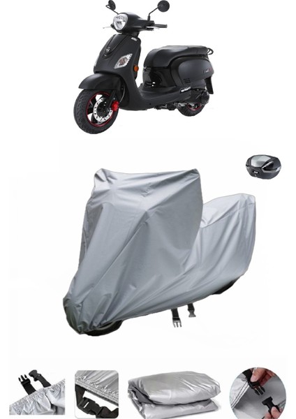 Sym Fiddle Iıı 200I Su Geçirmez Motosiklet Brandası Arka Çanta Uyumlu