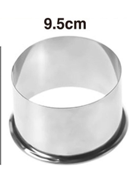 9.5cm Tarzı Büyük Paslanmaz Çelik Yuvarlak Mantı Sarıcı Kalıplar Seti Kesici Yapıcı Araçlar Yuvarlak Kurabiye Hamuru Kesme Gıda Aracı (Yurt Dışından)