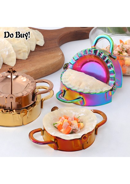 Gümüş Küçük Stil Dumpling Kalıbı Pratik Dumpling Yaprak Yapma Makinesi Pişirme Hamur Mutfak Araçları Ev Yapımı Dumpling Maker (Yurt Dışından)