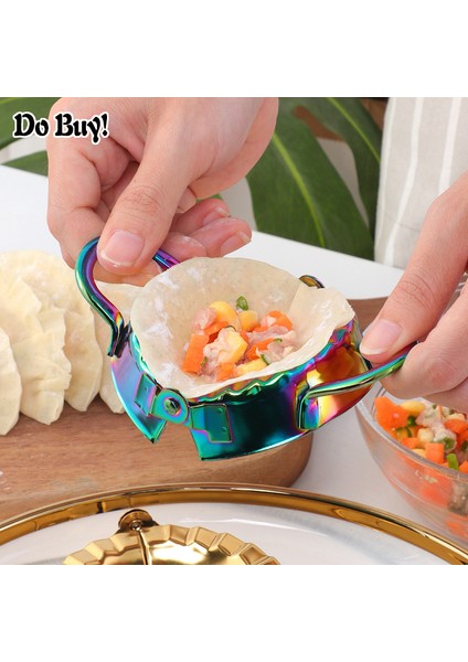 Gümüş Küçük Stil Dumpling Kalıbı Pratik Dumpling Yaprak Yapma Makinesi Pişirme Hamur Mutfak Araçları Ev Yapımı Dumpling Maker (Yurt Dışından)
