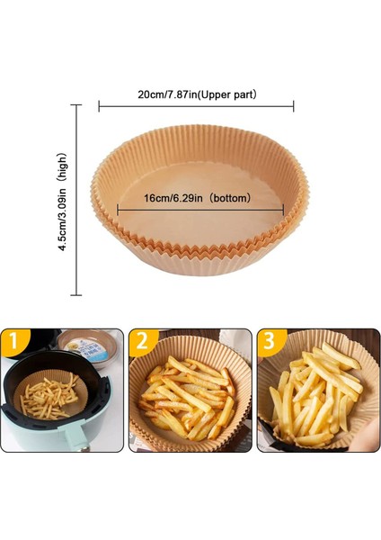 Beyaz Stil Hava Fritözü Tek Kullanımlık Kağıt Liner Fırın Kağıt Sayfaları Yuvarlak Pergament Yapışmaz Kağıt Mikrodalga Buharlı Yeni (Yurt Dışından) indirimleri