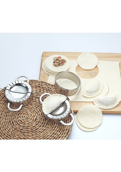 S Beden Stili El Yapımı Mantı Kalıbı Temizlemesi Kolay Pierogi Kalıbı Sarma Kesici Gıda Sınıfı Paslanmaz Çelik Mutfak Aletleri (Yurt Dışından) fırsatları