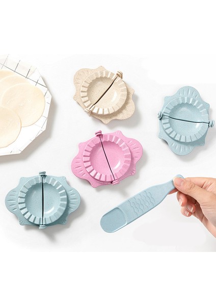 Pembe Tarzı 1 Adet Buğday Samanı Mantı Yapıcı Cihaz Mutfak Aksesuarları Jiaozi Pierogi Kalıbı Fırın Araçları Taşınabilir Mantı Kalıbı cl (Yurt Dışından) fırsatları