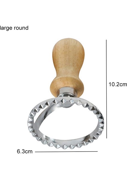 Büyük Yuvarlak Stil Paslanmaz Çelik Pasta, Turta, Bisküvi Kabartmalı Pişirme Aracı Mantı Kenar Pasta Tatlı Kalıbı Pizza Meyve Kesici Pişirme Aksesuarları (Yurt Dışından)