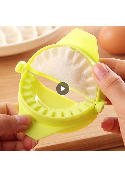 Yeşil Stil El Yapımı Plastik Mantı Kalıbı Gıda Jiaozi Yapma Hamur Pres Mantı Pie Ravioli El Kalıp Mutfak Yaratıcı Hamur Işleme Araçları (Yurt Dışından) fırsatları