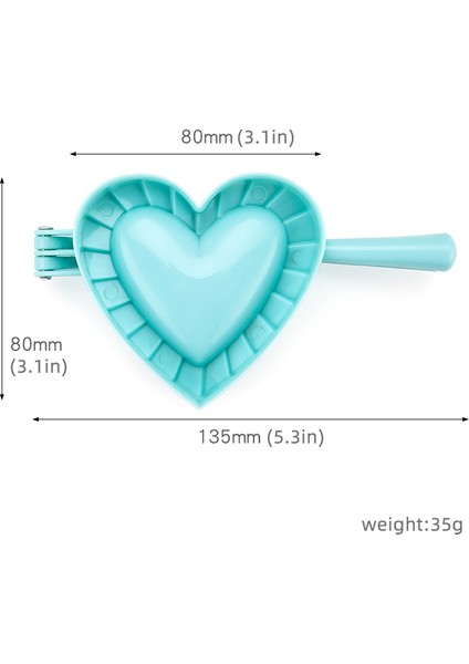 M Tarzı 3 Boyut Sevimli Mantı Kalıbı Yapıcı Kalp Şekilli Plastik Hamur Bastırma Mantı Pie Fırın Kalıbı Mutfak Aletleri Pişirme Araçları (Yurt Dışından)
