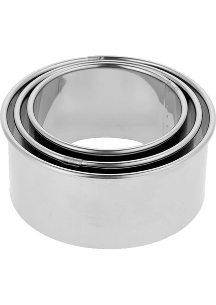 3 Adet Bir Stil Paslanmaz Çelik Kurabiye Hamur Kesici Aracı Kurabiye Bisküvi Kesici Yapıcı Yuvarlak Mantı Sarıcı Kalıpları (Yurt Dışından)