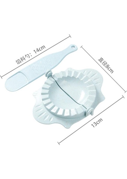 Gök Mavisi Tarzı 1 Takım Kendin Yap Mantı Yapma Aracı Buğday Sapı Jiaozi Pierogi Kalıbı Mantı Kalıbı Klips Fırın Kalıpları Hamur Mutfak Aksesuarları (Yurt Dışından) modelleri