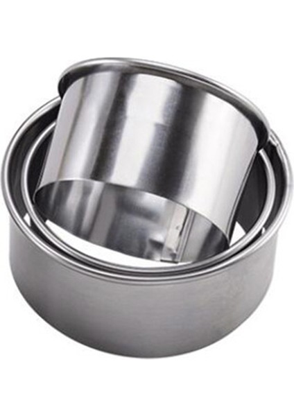 3pc Yuvarlak Stil Yuvarlak Çiçek Şekilli Hamur Kesme Aracı Mutfak Gereçleri Paslanmaz Çelik Mantı Kesici Taşınabilir Mantı Sarma Kalıpları (Yurt Dışından)