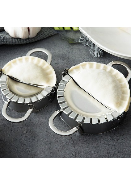 2 Büyük Paket Stili Paslanmaz Çelik Mantı Kalıbı Ev Mantı Hamuru Kesici Yapma Makinesi Jiaozi Maker Kalıp Mutfak Araçları Hamur Kesici Yeni (Yurt Dışından)