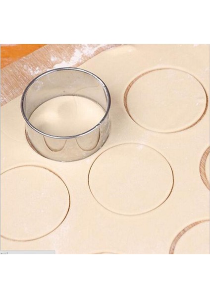 9.5cm Tarzı 1 Adet Yuvarlak Paslanmaz Çelik Mantı Hamur Kesici Kalıp Kurabiye Kesici Maker Araçları Yuvarlak Bisküvi Hamur Kesme Aracı (Yurt Dışından) indirimleri