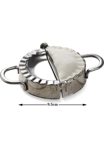 9.5cm Tarzı Yeni Kendin Yap Mantı Kalıbı Kalıp Mantı Hamuru Kesici Yapma Makinesi Pişirme Hamur Aracı Mutfak Araçları Mantı Yapıcı Cihazı (Yurt Dışından)