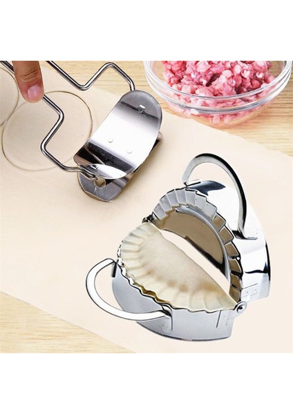 Gümüş Tarzı 2pclot Paslanmaz Çelik Mantı Kalıbı Tembel Must-Ravioli Yapım Kalıbı Kalıp Fırın Aksesuarları Ev Mutfak Mantı Yapıcı Kesici (Yurt Dışından)