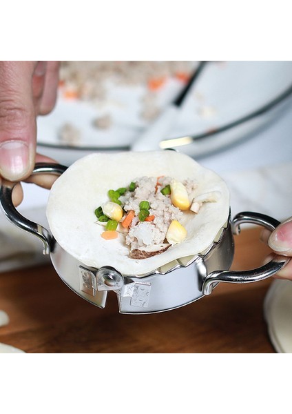 Büyük Köfte Kalıp Stili Paslanmaz Çelik Mantı Kalıbı Ev Mantı Hamuru Kesici Yapma Makinesi Jiaozi Maker Kalıp Mutfak Araçları Hamur Kesici Yeni (Yurt Dışından) fırsatları