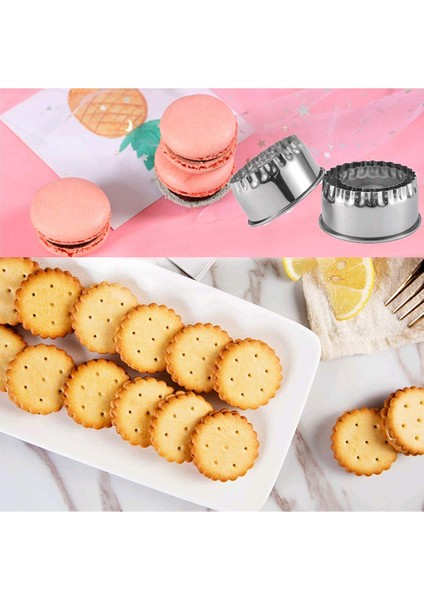 3 Adet Yuvarlak Stil Çerez Kesiciler Bisküvi Kalıpları Paslanmaz Çelik Mantı Kesiciler Pasta Hamuru Kesiciler Pasta Çerez Damgaları Scone Kesiciler Kalıplar (Yurt Dışından) fırsatları