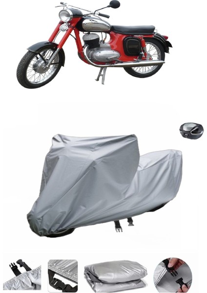 Jawa 250 Sport Su Geçirmez Motosiklet Brandası Arka Çanta Uyumlu