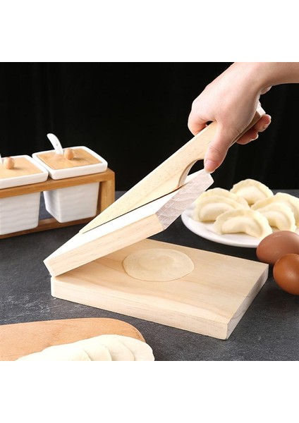 1 Adet Tarzı Ahşap Hamur Basma Aracı Hamur Basma Aleti Mantı Cildi Basma Aracı Mantı Yapma Kalıbı Mutfak Aletleri Fırınlama Pastacılık Aracı (Yurt Dışından)