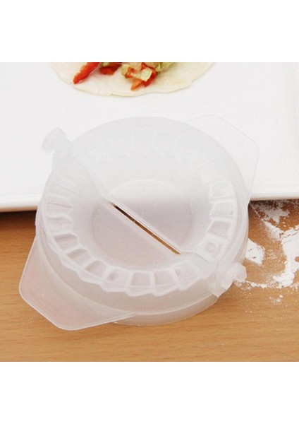 Stili Temizle Küçük Mantı Kalıbı Mutfak Pişirme Aracı Hamur Kutusu Kalıp Kapatma Pişirme Şekillendirme G5W8 (Yurt Dışından)