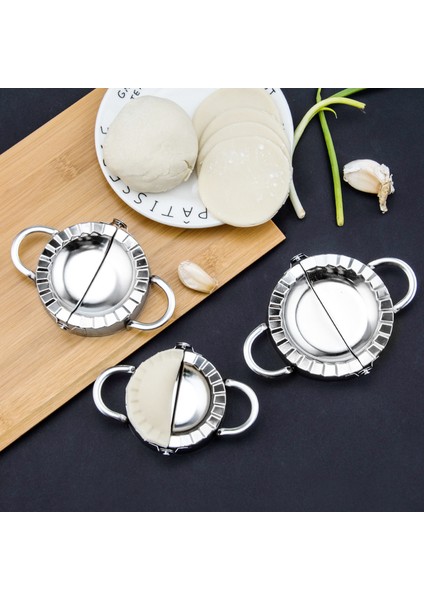 Küçük Hamur Tatlısı Baskı Stili Paslanmaz Çelik Mantı Kalıbı Ravioli Kesici Hamur Bıçağı Noodle Kesici Mantı Yapıcı Mutfak Aksesuarları (Yurt Dışından) fırsatları