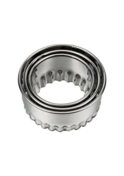 3 Adet Dantel Tarzı Yuvarlak Çiçek Şeklinde Mutfak Aletleri Paslanmaz Çelik Hamur Kesici Kalıp Kurabiye Hamur Kesici Hamur Kesici Aracı- Türkiye'de E-Ticaret Için. (Yurt Dışından)