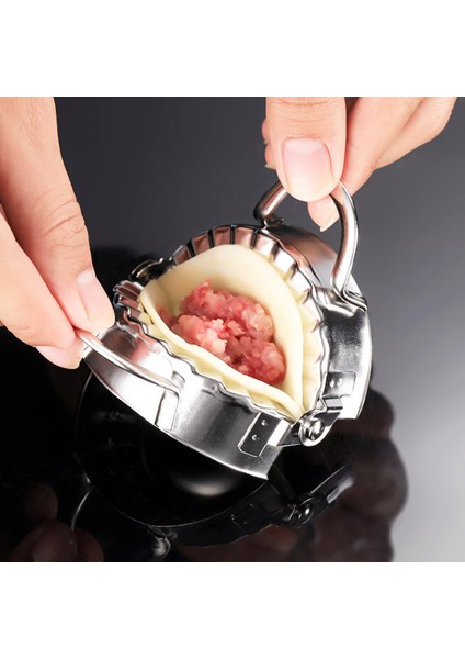 7.5cm Jz Cilt Kalıp Stili Paslanmaz Çelik Yuvarlak Çiçek Şekilli Mantı Kalıbı Tembel Must-Ravioli Yapma Kalıbı Kalıp Fırın Araçları Ev Mutfak Mantı Yapıcı (Yurt Dışından) fırsatları